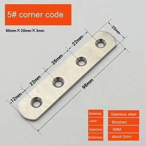 Fabbrica diretta in acciaio inox ripiano dritto mobile da cucina elementi di fissaggio <span class=keywords><strong>mobili</strong></span> in acciaio inox angolo codice - Product Image 6