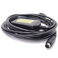 Cable de programación USB a Mini Din de 8 pines para Mitsubishi MELSEC adaptador USB a RS422 para Mitsubishi PLC FX3U FX Series