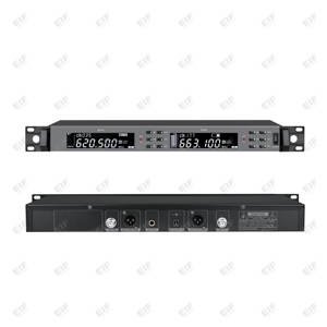 Micrófono Inalámbrico Portátil Profesional de Doble Canal EIF HD-1100 para Karaoke, Alta Calidad, XLR - Product Image 4