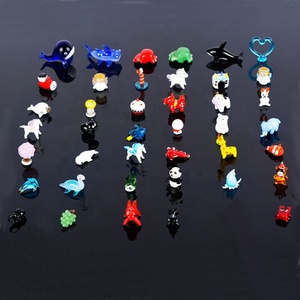 Custom Miniature Toys Murano Glass Tiny Animal Figurines Funny Small Figurine Crafts Sculpture Glass Blown Sea Animal Figurine.
