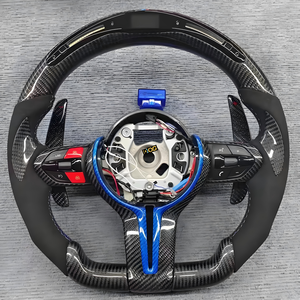<span class=keywords><strong>Volante</strong></span> Deportivo DOS para BMW Serie F, Fibra de Carbono Forjada con LED, para BMW E91 E46 M3 X5 E53 E63 X1 E84 E61 <span class=keywords><strong>E34</strong></span> E60 M5 - Product Image 6