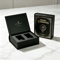 Boîte magnétique en forme de livre de haute qualité, écologique et personnalisée pour parfum et huile essentielle, boîte cadeau en carton rigide avec insert en mousse