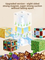 Mon Monde : Blocs Magnétiques en Plastique, Ensemble Complet de 50 à 118 Pièces, Jeu de Construction DIY Animaux de la Forêt Naturelle, Puzzle Éducatif