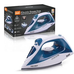 Electric Steam Iron 1400W <b>Thermostat</b> <b>Controlled</b> Vertical Steaming Ceramic Soleplate Continuous Portable - Product Image 2