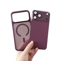 Étui magnétique avec autocollant arrière de couleur assortie sans couture pour iPhone 14 Pro, transforme en iPhone 18 Pro, protection intégrale contre les chocs pour l'appareil photo