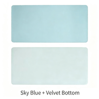 Tapis de bureau en cuir PU PVC avec logo personnalisé, 800*300*2mm, imperméable, antidérapant, grand tapis de souris pour le bureau et les jeux