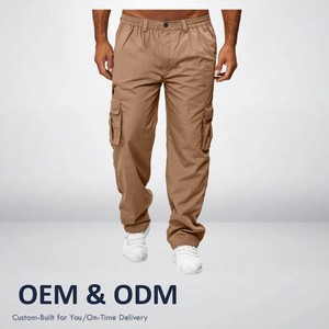 <span class=keywords><strong>Pantaloni</strong></span> da corsa da uomo <span class=keywords><strong>pantaloni</strong></span> da corsa in cotone elasticizzati a metà vita Cargo con logo personalizzato di alta qualità - Product Image 2
