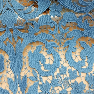 Nueva tela de encaje de seda de leche de guipur usada para decorar vestidos largos de mujer encaje de boda vestidos de encaje y Noche de novia - Product Image 2