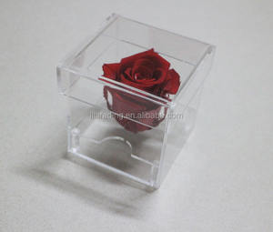 Scatola per bomboniere per caramelle di nozze mini scatola per anello cubo ricordo <span class=keywords><strong>con</strong></span> display in acrilico trasparente <span class=keywords><strong>con</strong></span> coperchio in <span class=keywords><strong>plexiglass</strong></span> 10x10x10 piccola scatola in acrilico - Product Image 5