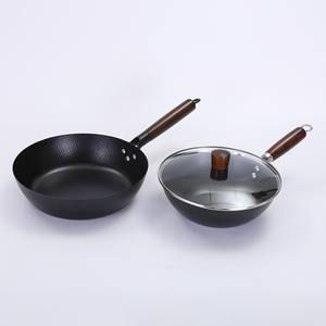 26 28 30 32cm Skillets Zhangqiu <strong>Pot</strong> <strong>Fish</strong> Scale Pattern High-grade Steak Frying Pan Uncoated Hand Forged No-COATING Iron <strong>Pot</strong> - Product Image 6