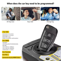 Xhorse VVDI2 Version Complète 7.3.5 avec OBD48+96bit 48-Clone+MQB/FEM/BDC 13 Autorisations Incluses Clés de Véhicule