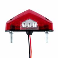 Luz Trasera para Motocicleta sin Guardabarros, Luz LED para Matrícula de 12V, Lámpara Universal para Placa de Matrícula con Certificación E8, IP65, Luz de Freno