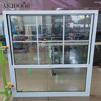 Fenêtre à guillotine électrique intelligente en aluminium, double vitrage, coulissante verticale, automatique, à simple battant, extérieure