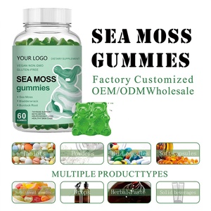Suplemen Permen Kunyah Sea Moss <span class=keywords><strong>Black</strong></span> <span class=keywords><strong>Seed</strong></span> Vegan Organik Penambah Energi OEM/ODM untuk Dewasa, 60 buah, Buatan Guangdong - Product Image 2