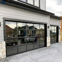 Porte de garage en acier galvanisé et plexiglas antivol, best-seller, pour villa