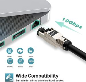 Konektor <span class=keywords><strong>Ethernet</strong></span> berpelindung Aloi seng, colokan Modular Cat7/Cat6a dengan koneksi bidang mudah RJ45 - Product Image 2
