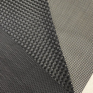 STARUNK Rouleau de maille en PVC noir de haute qualité, anti-UV, motif tissé, PVC enduit pour clôture de piscine, <span class=keywords><strong>lit</strong></span> pour animaux de compagnie, chaises, sacs de plage - Product Image 3