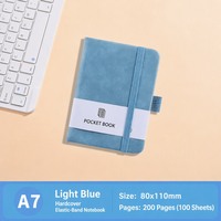 Carnet de notes A7 avec cordon, reliure à colle froide, journal à élastique, agenda de poche, carnet de bord personnalisé