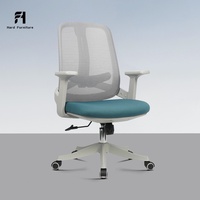 Chaise de bureau de haute qualité, confortable, avec accoudoir rotatif à 360°, en mesh, vente en gros directe d'usine, chaise de réception exécutive