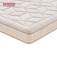Matelas hybride personnalisé LOONGFUNG en gros d'usine, matelas d'hôtel enroulable avec ressorts ensachés, mousse ondulée massante, écologique
