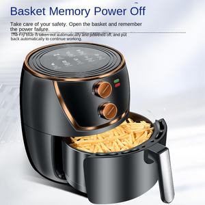 Panier antiadhésif frites de poulet 6l cuiseur à air friteuse appareils de cuisine friteuse à air chaud avec minuterie - Product Image 5