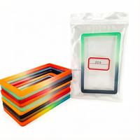 Milaiyou – Étuis de cartes de crédit en TPU scintillants multicolores, design antichoc, sans fermeture, blocage RFID, pour cartes professionnelles