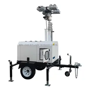 Tùy chỉnh của nhãn hiệu mast 8KW 9KW Máy phát điện diesel ánh sáng di động tháp giá