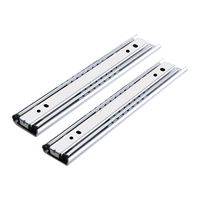 YABELY 55mm Triple Extension 3 Plis Rails Télescopiques Roulement À Billes Glissières De Tiroir Robustes