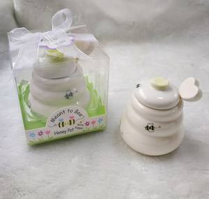 <span class=keywords><strong>Pot</strong></span> à <span class=keywords><strong>miel</strong></span> en céramique avec ventouse en bois, pour fête <span class=keywords><strong>de</strong></span> mariée, <span class=keywords><strong>cadeau</strong></span> pour les invités, <span class=keywords><strong>mariage</strong></span> - Product Image 1