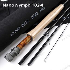 Caña <span class=keywords><strong>de</strong></span> Pescar con Mosca IM12 Japan Toray Nano Carbon Fiber <span class=keywords><strong>de</strong></span> 10 pies, 2wt, 4 piezas, para Pesca con Mosca <span class=keywords><strong>Ninfa</strong></span> - Product Image 5