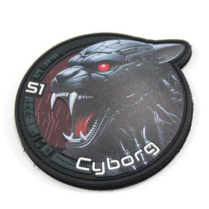 창조적 인 고무 패치 2D 3D 개인화 된 경찰 Nationale-FTSI 소프트 PVC 패치 라벨 배지 의류 야구 모자 - Product Image 2