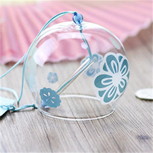 Efine Style <span class=keywords><strong>japonais</strong></span> <span class=keywords><strong>verre</strong></span> <span class=keywords><strong>carillon</strong></span> éolien soufflé croustillant doux fleur cloche cour Style extérieur jardin vent pendentif décoration - Product Image 4