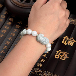 Pulsera de Jade Natural de Myanmar Pi Xiu, Jade para Hombre y Mujer, Venta al por Mayor, Diseño Original SL72 - Product Image 5