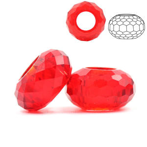 Cuentas espaciadoras de vidrio facetado Zhubi 8X14mm <span class=keywords><strong>para</strong></span> la fabricación de joyas, cuentas sueltas de cristal Rondelle planas <span class=keywords><strong>para</strong></span> pulsera, accesorios DIY - Product Image 2