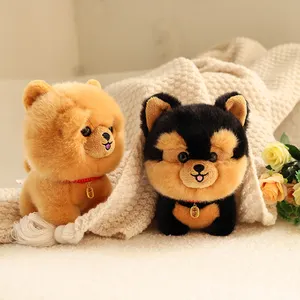 Hot Selling Cute Puppy Plush Is A Brown Animal Toy Suitable For Children's Soft Baby Toys