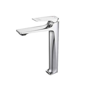 Robinet <span class=keywords><strong>Mitigeur</strong></span> Haut de Gamme Noir en Alliage de Zinc Gris Foncé à Trou Unique pour Lavabo de Salle de Bain, Eau Chaude/Froide, avec Cartouche Céramique Élégante - Product Image 3