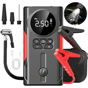Compresor de <span class=keywords><strong>Aire</strong></span> Eléctrico Portátil Multifunción ABS <span class=keywords><strong>para</strong></span> Autos, Inflador de Neumáticos 2 en 1 y Arrancador de Emergencia 12V/5V - Product Image 6