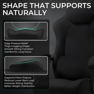 Ajunion Chơi Game Ghế 440lbs Nhiệm Vụ Nặng Nề Ghế Máy Tính Cao Cấp Microsuede Chất Liệu Gamer Ghế Lớn Và Cao 21.5 "Rộng Ghế - Product Image 6