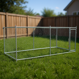 Jaula Grande para Perros, de Acero Galvanizado, Rectangular, para Exteriores, con Cerradura, Resistente - Product Image 2