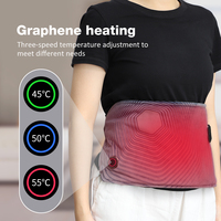 Ceinture chauffante menstruelle Hailicare alimentée par USB, en graphène ultra-doux, pour soulager les crampes abdominales, des épaules et de la taille