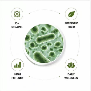 Cápsulas Personalizadas para el Cuidado Intestinal con Sinbióticos, Probióticos Lactobacillus Acidophilus y Complejo de Bifidobacterias, Prebióticos para el Bienestar Digestivo - Product Image 3