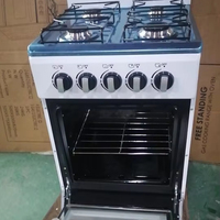 Oven terintegrasi 4-in-1 dengan kaca Tempered, kompor Gas pembakar Multi-in, dilengkapi dengan kompor Gas