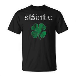 T-shirts promotionnels pour hommes et femmes « Slainte Cheers Good Health From Ireland » - Product Image 2