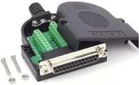 Adaptateur femelle D-Sub DB9 vers bornier à vis avec gaine en PVC et TPE, garantie 12 mois