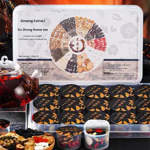 Piccolo barattolo da tè per la salute con lavorazione a crudo con uomini Ginseng poligonatum Eucommia fiore maschile dieci/tesori tè aromatizzato - Product Image 3