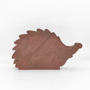 Uionen Nuevas Artesanías de Animales Tallados en Madera, Decoraciones de Escritorio para el Hogar con Animales del Bosque, Adornos de Erizo Tallados en Madera - Product Image 5