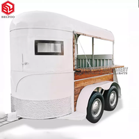 Remorque de café de cuisine, Vintage, boîte de cheval, Bar Mobile, camion de crème glacée, remorque de nourriture, Bar Mobile, remorque de nourriture pour cheval