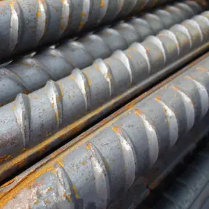 Ss400 S355 Hrb335 Hrb400 Hrb500 Barra de refuerzo de acero laminado en caliente Construcción de varilla de hierro deformado - Product Image 1