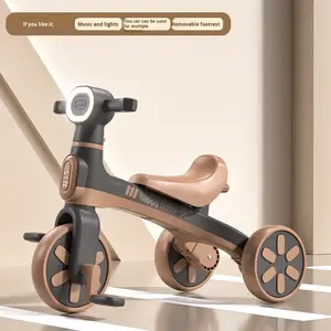Bicicleta de Equilibrio para Niños con Altavoz de Música, Ligera, sin Pedales, Autoequilibrada, Andador para Bebés, Triciclo - Product Image 5