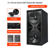 SUB9006 AS Aktif Çift 18 İnç Güçlendirilmiş Subwoofer, DSP RDNet Kontrolü 7200W Canlı Performans Sahne PA Bas Subwoofer'ı Büyük Etkinlikler İçin